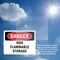 Signmission Non Flammable Storage Danger Sign, Vinyl Decal, 5in W x 3.5in L, 2PK OS-2PACK-DS-D-35-L-2341 - alternate 6